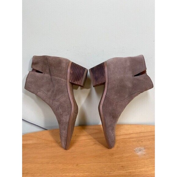 Franco Sarto Women's Size 8M Shaina Tan Suede Booties Ankle Boot Zipper - Picture 6 of 12